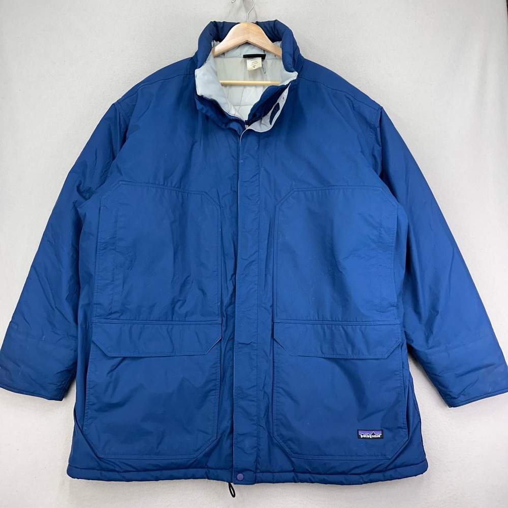 Patagonia Downdrift Parka Mens XL Blue Insulated Winter Ski Jacket Retro Outdoor